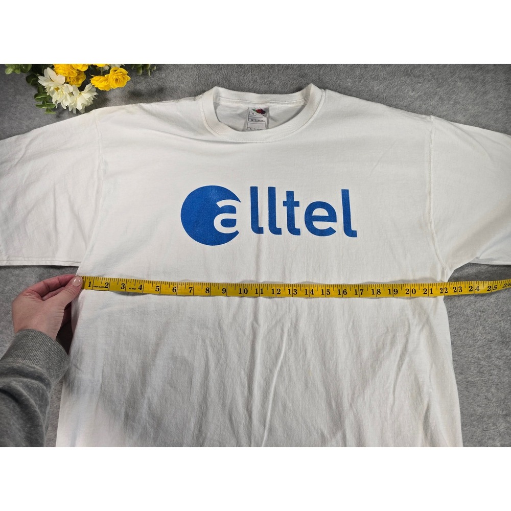 Vintage Alltel Wireless 90s/Y2K Graphic TShirt Mens XL White Cotton Fruit Loom - Picture 9 of 11